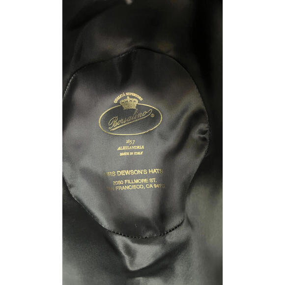 BORSALINO ALLESSANDRIA ITALY BOGART FEDORA FELT HAT - Picture 5 of 7